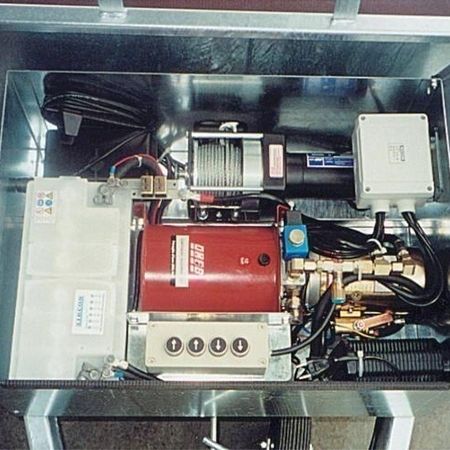 Technik eines Spezial-Pkw-Anhängers